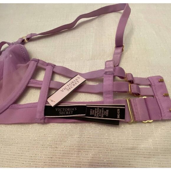 NWT Victoria's Secret Very Sexy Unlined Balconet Strappy Harness Bra 34C - Picture 8 of 8